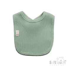 P4500-SG: Sage Ribbed Velcro Bib